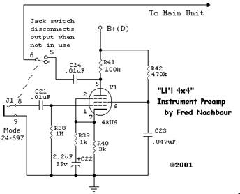 Li'l 4x4 Instrument Preamplifier